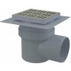 ALCA Podlahová vpusť bočná DN110, mriežka nerez 150mm, vodná uzávera - Alcadrain APV12 ALCA Podlahová vpusť bočná DN110, mriežka nerez 150mm, vodná uzávera - Alcadrain APV12