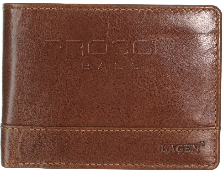 Lagen pánska kožená peňaženka LM 64665 T tan RFID