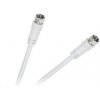 CABLETECH kábel zástrčka F - zástrčka F 3m biely KPO2288-3