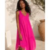 Fashionweek Dámske bavlnené letné šaty BOHO ITALY A607 Farba: Amarant, Veľkosť: Universal Fashionweek Dámske bavlnené letné šaty BOHO ITALY A607 Farba: Amarant, Veľkosť: Universal