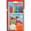 Fixky, 0,5 2 mm, obojstranné, STABILO Trio 2 in 1, 10 rôznych farieb Fixky, 0,5 2 mm, obojstranné, STABILO Trio 2 in 1, 10 rôznych farieb