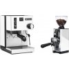 Rancilio Silvia E, white + Eureka Mignon Libra 65 All Purpose, CR white Rancilio Silvia E, white + Eureka Mignon Libra 65 All Purpose, CR white