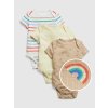 GAP Baby bavlnené body Brannan, 3 ks Viacfarebná 0-3M GAP Baby bavlnené body Brannan, 3 ks Viacfarebná 0-3M
