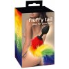 You2Toys Fluffy Tail Rainbow silikónový model s farebným chvostom 42 cm