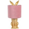 Gold & Pink RABBIT Easter stolná lampa Gold & Pink RABBIT Easter stolná lampa