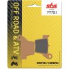 Zadné brzdové doštičky / obloženie SBS Honda CR 250 R 2002 - 2007 směs SI Zadné brzdové doštičky / obloženie SBS Honda CR 250 R 2002 - 2007 směs SI
