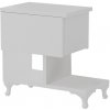 Nočný stolík Cast White Nočný stolík Cast White