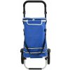 Nákupný vozík s kolieskami a nastaviteľnou rukoväťou Modrý 40 L Nákupný vozík s kolieskami a nastaviteľnou rukoväťou Modrý 40 L