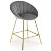 Halmar H112 barová stolička šedá/zlatá Halmar H112 barová stolička šedá/zlatá