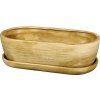 Hrantík na kaktusy KAKTUS O TEAK s podmiskou 32 cm matný svetlohnedý Hrantík na kaktusy KAKTUS O TEAK s podmiskou 32 cm matný svetlohnedý