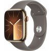 Chytré hodinky Apple Watch Series 9 45mm Cellular Zlatý nerez s ílovo šedým športovým remienkom - S/M (MRMR3QC/A)