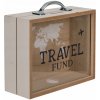 144285 Drevená pokladnička kufor TRAVEL