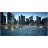 Foto obraz fotografie na skle singapur noc 100x50 cm Foto obraz fotografie na skle singapur noc 100x50 cm
