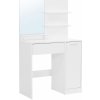 Vasagle Ester RDT119W01 Toaletný stolík so zrkadlom 80 x 40 x 132 cm biely
