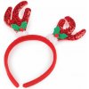 Čelenka do vlasov vianočná / párty červená