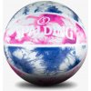 Spalding Tie Dye Pink/Blue Sz6 Rubber Basketball 6 Spalding Tie Dye Pink/Blue Sz6 Rubber Basketball 6