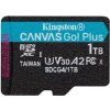 Kingston Canvas Go PLUS microSDXC 1TB / UHS-I U3 / Class 10 / čítanie: až 200MBs / čítanie: až 200MBs / zápis: až 160 MBs (SDCG4/1TBSP) Kingston Canvas Go PLUS microSDXC 1TB / UHS-I U3 / Class 10 / čítanie: až 200MBs / čítanie: až 200MBs / zápis: až 160 MBs (SDCG4/1TBSP)