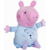Simba Peppa Pig 2v1 zaspávač hrajúci + svetlo modrý S 9262527 25 cm