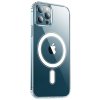 TopQ Zadný pevný kryt Clear Magnetic na iPhone 12 Pro priehľadný