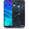 Picasee silikónový čierny obal pre Huawei P Smart 2019 - Black marble Picasee silikónový čierny obal pre Huawei P Smart 2019 - Black marble