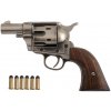 Replika vreckový revolver Kolser Colt.45 USA 1873, leštený nikel / drevo Replika vreckový revolver Kolser Colt.45 USA 1873, leštený nikel / drevo