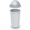Compacta R Odpadkový kôš Roller - 30 l popolavá so svetlo šedým vekom
