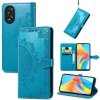 Peňaženkové kožené puzdro Mandala Flower na Oppo A38 - Modrá Peňaženkové kožené puzdro Mandala Flower na Oppo A38 - Modrá