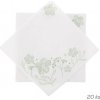 Orion Ubrousek papírový Greenish 20ks Bílá 33x33cm