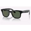 Meta Ray-Ban Wayfarer, AI okuliare, Shiny Black, G15 Green, RW4006 601/7150 Meta Ray-Ban Wayfarer, AI okuliare, Shiny Black, G15 Green, RW4006 601/7150
