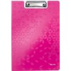 Dosky s klipom Leitz WOW metalické ružové Dosky s klipom Leitz WOW metalické ružové
