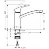 Hansgrohe Páková kuchyňská baterie Focus, otočná hlavice, 160 mm, chrom Hansgrohe Páková kuchyňská baterie Focus, otočná hlavice, 160 mm, chrom