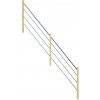 StarWood Nerezové a drevené zábradlie smrekové ľavé 365 cm StarWood Nerezové a drevené zábradlie smrekové ľavé 365 cm