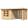 KARIBU HOLZTECHNIK Drevený domček KARIBU ASKOLA 3,5 + prístavok 240 cm vrátane zadnej a bočnej steny (9147) natur LG3248 KARIBU HOLZTECHNIK Drevený domček KARIBU ASKOLA 3,5 + prístavok 240 cm vrátane zadnej a bočnej steny (9147) natur LG3248