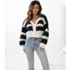 Dámsky sveter Zaira - Čierno - biely - UNI - P.R.C. Dámsky sveter Zaira - Čierno - biely - UNI - P.R.C.