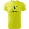 Fencing (šerm) - postava - Pánske tričko Fantasy športové - XL ( Neonová žltá ) Fencing (šerm) - postava - Pánske tričko Fantasy športové - XL ( Neonová žltá )