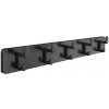 Walteco Vešiaková lišta, 550x70mm, 5 háčikov, čierna MDF+matná čierna, FSC , 8597 Walteco Vešiaková lišta, 550x70mm, 5 háčikov, čierna MDF+matná čierna, FSC , 8597