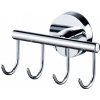FOR YOU – Vešiak na uterák lišta 4 háky – chrom – BISK 02943 FOR YOU – Vešiak na uterák lišta 4 háky – chrom – BISK 02943