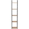 ModernHome úzka moderná knižnica/regál LOFT, 5 políc ModernHome úzka moderná knižnica/regál LOFT, 5 políc