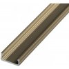 Bronzový hliníkový profil, 1m Bronzový hliníkový profil, 1m