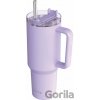 Nerezový termohrnček so slamkou Stream Purple 1200 ml - Quokka Nerezový termohrnček so slamkou Stream Purple 1200 ml - Quokka