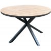 Garden Line Záhradný stôl Alumio 111,5 cm hnedý/tmavosivý Garden Line Záhradný stôl Alumio 111,5 cm hnedý/tmavosivý