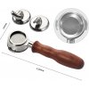 COFFEEART Portafilter 58mm 3in1 Rosewood D COFFEEART Portafilter 58mm 3in1 Rosewood D