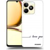 Picasee silikónový čierny obal pre Realme C53 - Milujem ťa Picasee silikónový čierny obal pre Realme C53 - Milujem ťa