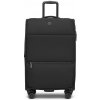 Ľahký softshellový kufor Kono 76,5 L - čierny Ľahký softshellový kufor Kono 76,5 L - čierny