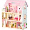 Drevený domček pre bábiky s bábikami, Multi__ZA-4110