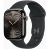 Apple Watch Series 10 GPS + Cellular 42mm Břidlicově šedý titan s černým sportovním řemínkem - M/L Apple Watch Series 10 GPS + Cellular 42mm Břidlicově šedý titan s černým sportovním řemínkem - M/L