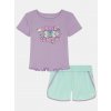 Under Armour dievčenský set UA BABY TEE KNIT SHORT SET fialová