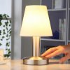 Lindby Nočná lampa Hanno biely textilný odtieň sada 2 Lindby Nočná lampa Hanno biely textilný odtieň sada 2