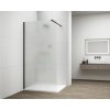 Erga Paris, sprchová zástena Walk-In 110x200 cm, 8mm sklo námraza, čierny profil, ERG-V02-PARIS-110x200-FR-BK Erga Paris, sprchová zástena Walk-In 110x200 cm, 8mm sklo námraza, čierny profil, ERG-V02-PARIS-110x200-FR-BK