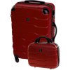 Cestovní kufr BERTOO Firenze - červený set 2v1 L 63l, 14l Cestovní kufr BERTOO Firenze - červený set 2v1 L 63l, 14l
